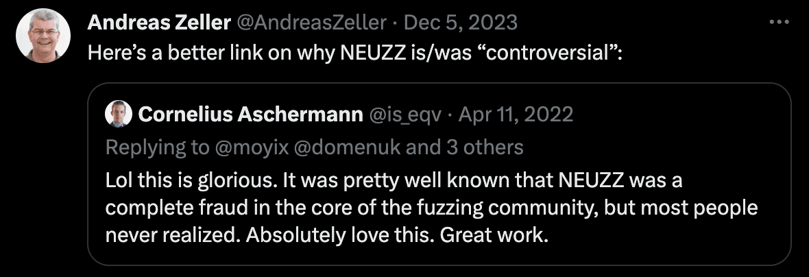 Cornelius's Twitter screenshot