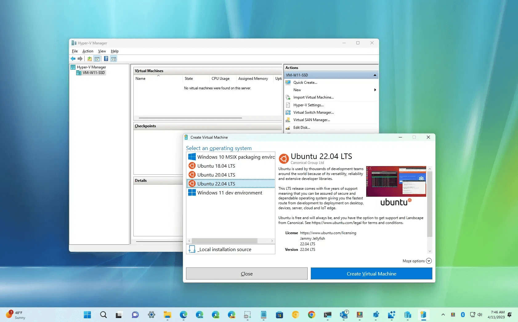 Hyper-V Virtual Machine